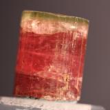 Elbaite (Tourmaline group, variety Rubellite)
Himalaya Mine, Gem Hill, Mes Grande, California, USA
24 x 18 mm
ex Fred Burr
Green Cap Tourmaline (Author: Don Lum)