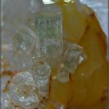 Fluorapatito
Mina Virgen de la Encina - Salas de los Barrios - Ponferrada - León - Castilla y León - España
pieza de 4 x 3 cm - cristal mayor 3 mm (Autor: Mijeño)