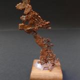 Cobre
Dzhezkazgan Mine, Karagandy Province, Kazajistán
11 x 4 x 1,5 cm
Cobre bien cristalizado con posibles maclas de la espinela. Los cristales mayores miden 0,5 cm (Autor: Antonio Alcaide)