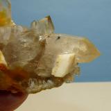 Quartz with feldspar and rutile
Van Rhynsdorp, Western Cape, South Africa.
134 x 48 x 39 mm
Same as above. (Author: Pierre Joubert)