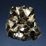 Pyrite
Canutillos Mine, Machacamarca District, Cornelio Saavedra Prov., Potosí Dept., Bolivia
3.7 x 5.2 cm.
Brassy pyrite crystals with an unusual habit. (Author: crosstimber)