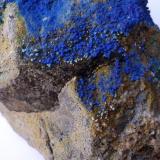 Azurita
Mina la Amorosa, Villahermosa del Rio, Castellón, Comunidad Valenciana, España
7 x 6 cm (Autor: Cristalino)