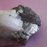 Arsenopirita
Mina la Parrilla, Almoharín, Cáceres, Extremadura, España
7 x 2,5 cm (Autor: Cristalino)