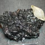 Calcite, Sphalerite
Elmwood Mine, Smith County,  Tennessee, USA
20.7 x 14 cm (Author: Don Lum)