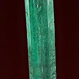 Beryl
Adams Hiddenite and Emerald Mine, Alexander Co., North Carolina, USA
7.4 x 1.0 cm (Author: am mizunaka)