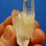 Quartz
Ceres, Western Cape, South Africa
58 x 24 x 16 mm
Another one of the above crystals after cleaning. (Author: Pierre Joubert)