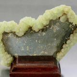 Prehnite cast after anhydrite
Lane Quarry, Hampden County, Massachusetts, USA
!2 x 6 cm. (Author: vic rzonca)