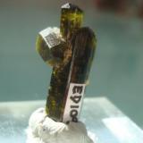 Epidote
Libodrice, Kolín, Czech Republic
1,9 x 1,0 x 0,5 cm (Author: Jacquou HO)