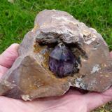 Amethyst quartz crystal.
Brandberg, Namibia
129 x 111 x 63 mm (Author: Pierre Joubert)