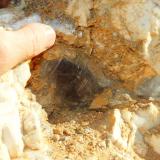 Smoky quartz in rock. (Author: Pierre Joubert)