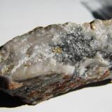 Gold on Quartz
Wright Hardgrave Mine, Kirkland Lake, Ontario, Canada
5cmx6cm
same rock different side (Author: derrick)