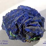 Azurite
Chessy, Rhône, France
3 cm diam.
globular aggregate (Author: Roger Warin)