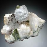 Fluorite on Quartz
East Pool Mine, Redruth, Cornwall
6x4x3 cm (Author: Jesse Fisher)