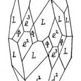 Calcite
Rhisnes - Namur Prov., Belgium
Drawing of the 2d Crystal (photo) (Author: Roger Warin)