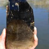 smokyquartz/citrine
Green Dream Claim Revelstoke BC Canada
almost a foot long
large smoky quartz crystal/citrine I found at my claims near Revelstoke BC (Author: thecrystalfinder)