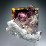 Fluorite with Calcite
Rotherhope Fell Mine, Alston Moor, Cumbria, England, UK
5 cm tall (Author: Jesse Fisher)