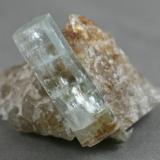 Aquamarine on Quartz
Rice Quarry, Groton, Grafton Co., New Hampshire, USA
3.5cm x 3.1cm (Author: rweaver)