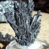 Stibnite
Deep Post Mine, Eureka County, Nevada, USA
4.5 x 3.75 x 2cm (Author: sambourque)