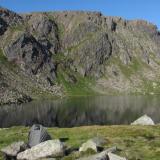 Wild camping by the Dubh Lochan (&rsquo;Small Black Lake&rsquo;) at 3,000ft. A great place to stay and get away from &rsquo;civilisation&rsquo; - I think that&rsquo;s what they call it. I saw some bipeds about a kilometre distant on one occasion, but apart from that I saw no-one for three days. (Author: Mike Wood)