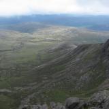 View looking south from the eastern cliffs of Ben a’ Bhuird, towards where I left my car, about 10 miles (16km) distant. It was still there when I got back a few days later. (Author: Mike Wood)