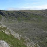 This is where these specimens came from, in the granite boulders in the bottom of the corrie. It&rsquo;s called &rsquo;Coire nan Clach&rsquo; which translates from Gaelic as &rsquo;Corrie of Stones&rsquo; - quite appropriate ! Needless to say I haven&rsquo;t examined every boulder in the corrie.. (Author: Mike Wood)