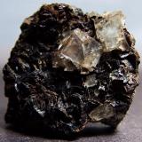 Fluorite on Oxidised Siderite.
Pike Law, Teesdale, Co Durham, England, UK.
20 x 20 mm Fluorite to 6 mm (Author: nurbo)