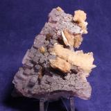 Fluorite, Barite
Annabel Lee Mine, Harris Creek Sub-district, Illinois-Kentucky Fluorspar District, Hardin County, Illinois, USA
8.4 x 6.3 cm
ex Ross C. Lilly (Author: Don Lum)