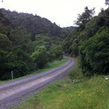 Road along side Tararu River. (Author: Greg Lilly)