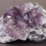 Fluorite,
Frazer’s Hush Mine, 295 Level, Rookhope, Weardale, Co Durham, England, UK.
85 x 55 mm Fluorite to 12 mm (Author: nurbo)