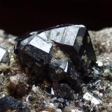 Casiterita en MoscovitaMinas da Panasqueira, Aldeia de São Francisco de Assis, Covilhã, Castelo Branco, Cova da Beira, Centro, Portugal1 x 1 cm. (Autor: javier ruiz martin)