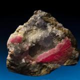 Rhodochrosite with Fluorite, quartz and kutnohorite. 
Wutong Mine, Liubao, Guanxizhuang A.R., China
14.4 cm x 10.7 cm x 7.1 cm (Author: Gail)