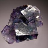 Fluorite
Okarusu Mine, Otjiwarongo District, Namibia
4.0 x 5.7 cm
Cubic fluorite crystals with green cores and purple overtones to 2.5 cm on edge. (Author: crosstimber)
