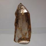 Smoky Quartz
Aiguille du Moine, Mont-Blanc massif, France
38mm x 15mm x 9mm
Double-terminated smoky quartz crystal from the &rsquo;crystal cave&rsquo;, found 1991. (Author: Mike Wood)