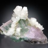 Fluorite and Calcite
Blackdene Mine, Ireshopeburn, Weardale, Co. Durham
9x5x5 cm overall. (Author: Jesse Fisher)