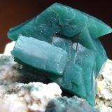 Heulandita-Ca con inclusiones de Celadonita
Jalgoan, Maharashtra, India
5,5 x 4 cm.

Heulandita verde.  Detalle. (Autor: javier ruiz martin)