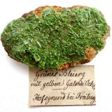 Pyromorphite
Hofsgrund, Schauinsland, Freiburg, Breisgau, Baden-Württemberg, Germany
7 x 4 cm (Author: Andreas Gerstenberg)