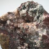 Emplectite, fluorite, hematite
Altenberg, Erzgebirge, Saxony, Germany
Picture width: 7 cm (Author: Andreas Gerstenberg)