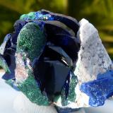 Azurita
Mina Milpillas, Santa Cruz, Sonora, México
4x3x3 cm (Autor: nerofis2)