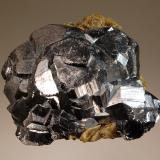 Galena
Neudorf, Harzgerode, Saxony-Anhalt, Germany
5.8 x 6.1 cm
Lead-gray modified galena crystals to 2.0 cm with minor crystallized siderite in association. (Author: crosstimber)