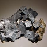 Galena
Ramsbeck, Sauerland, North Rhine-Westphalia, Germany
5.3 x 7.3 cm
Semi-lustrous lead-gray cubic crystals of galena to 1.7 cm on edge. (Author: crosstimber)