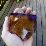 Fluorite
Minerva No. 1 Mine, Ozark-Mahoning Group, Cave-in-Rock Sub-District, Illinois - Kentucky Fluorspar District, Hardin Co., Illinois, USA
9 cm (Author: laayla21506)