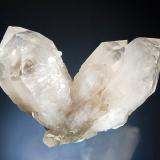 Quartz
Stari Trg Mine, Trepca Complex, Kosovska-Mitrovica, Kosovo
7.0 x 9.0 cm
Divergent group of colorless quartz crystals to 8 cm with small colorless calcite crystals on the back side. (Author: crosstimber)