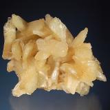 Stilbite
Amudikha River,Evenkia, Krasnoyarsk Kray, Yakutia, Russia
4.6 x 5.7 cm
A small cluster of intergrown lustrous bladed tan crystals. (Author: crosstimber)