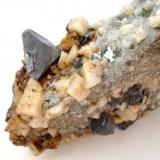 Galena (Gonderbach twin), ankerite
Glücksbrunnen mine, Niederfischbach, Siegerland, Rhineland-Palatinate, Germany
2 cm crystal (Author: Andreas Gerstenberg)