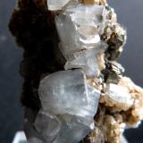 Fluorapatito, siderita y pirita
Mina Panasqueira, Panasqueira, Covilha, Castelo Branco, Portugal
3,5 x 2 x 1,5
Apatito azul, siderita y pirita (Autor: Felipe Abolafia)