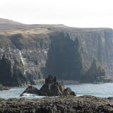 Biod a’ Mhurain, Duirinish, Isle of Skye, Scotland

’The Land That Time Forgot’
Dramatic scenery on the way to check out the calcite locality, where in the past I have collected some very nice rhombohedral crystals. (Author: Mike Wood)