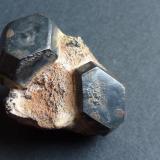 Pirita transformada en HematitesDe las Indias Range, La Alcoraya, Alicante/Alacant, Comarca Campo de Alicante, Alicante / Alacant, Valencian Community / Comunitat Valenciana, Spain2,5 x 1,5 cm. (Autor: javier ruiz martin)
