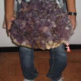 Amethyst
Tehuilotepec
38cm diameter, 26 kilograms
As of today this is the largest sample of good quality amethyst locality of Tehuilotepec, State of Mexico, Mexico now in Dennis Beals hands. (Author: jorgedavid)