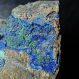 Azurita con malaquita
Cornudella de Montsant, El Priorat, Tarragona, Catalunya, España
5 x 3 x 3 cm
Recogida en abril 2014 (Autor: karbu8)