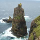 Macleods’ Maidens, Duirinish, Isle of Skye, Scotland.
Sixty metres (~190 feet) tall
The sea-stack ( "cliff " ) that Steve McQueens’ double jumped off in the classic film ’Papillon’. (Author: Mike Wood)